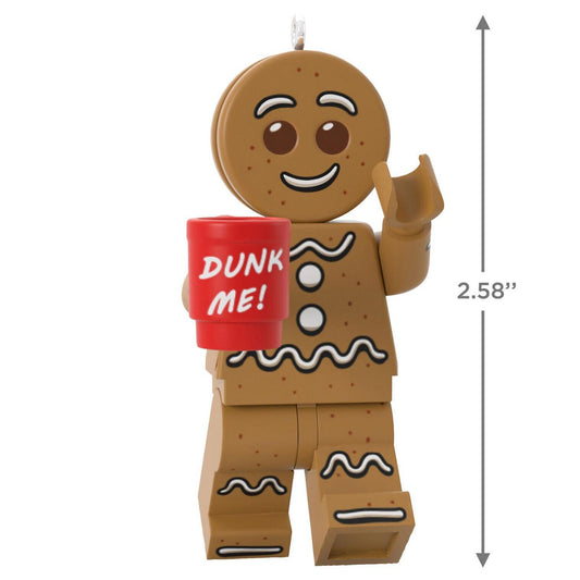 Hallmark - Gingerbread Man Lego "Dunk Me" Keepsake Ornament