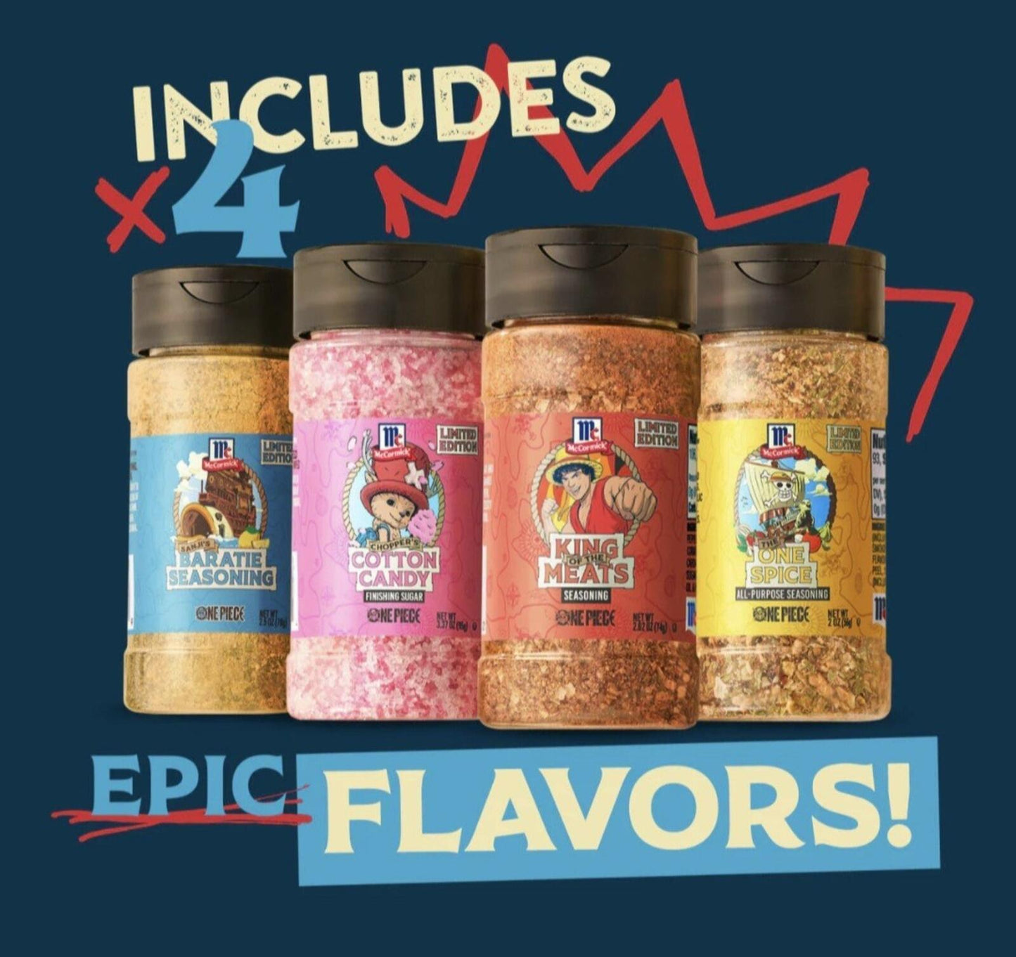 McCormick One Piece Spice Kit Of 4 - Limited Edition