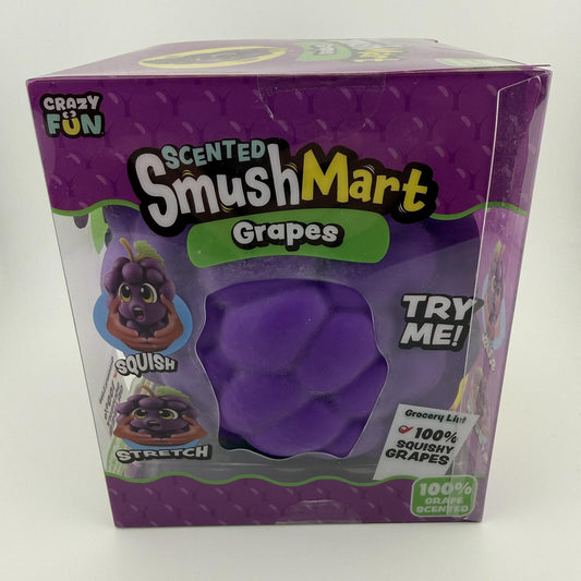 Smush Mart Scented Grapes Jumbo Squishy Toy 6" Crazy Fun