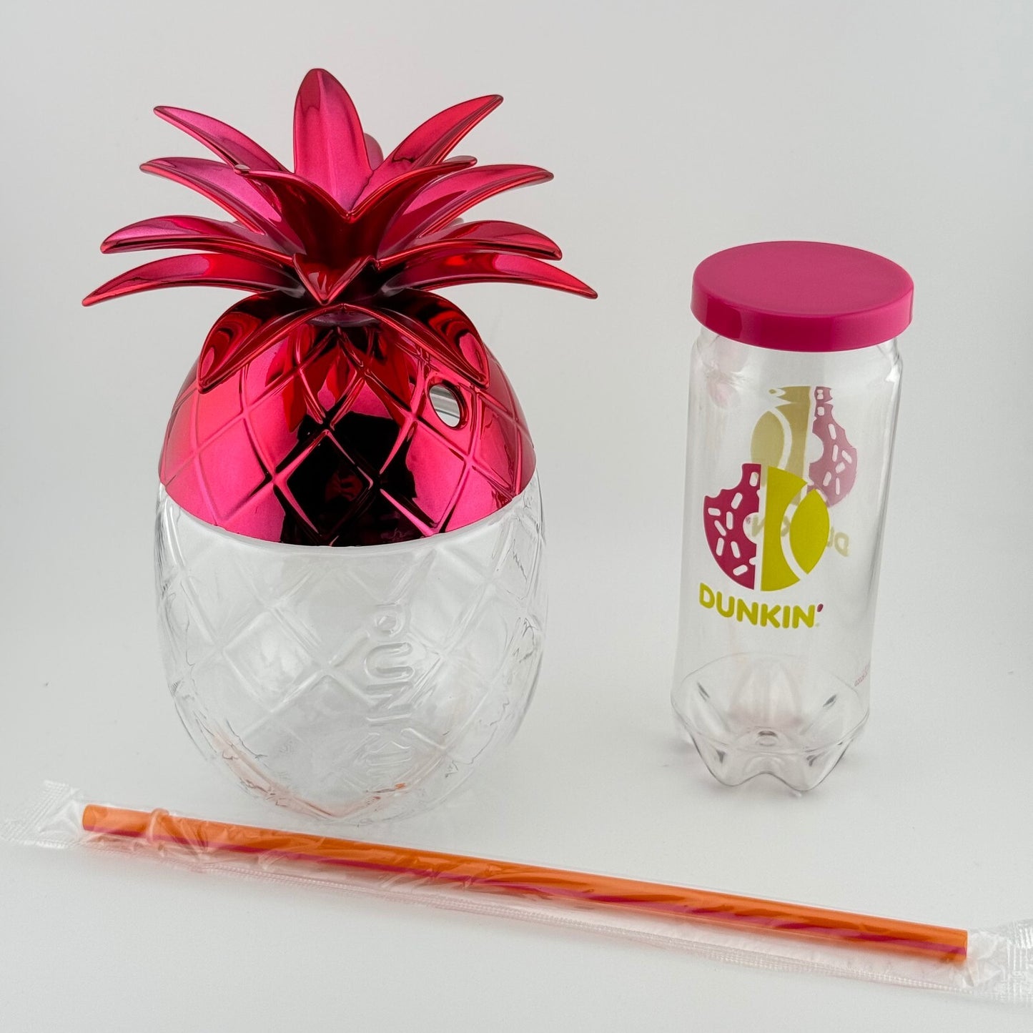 Dunkin Pineapple Cup & Mini Tennis Can Bundle