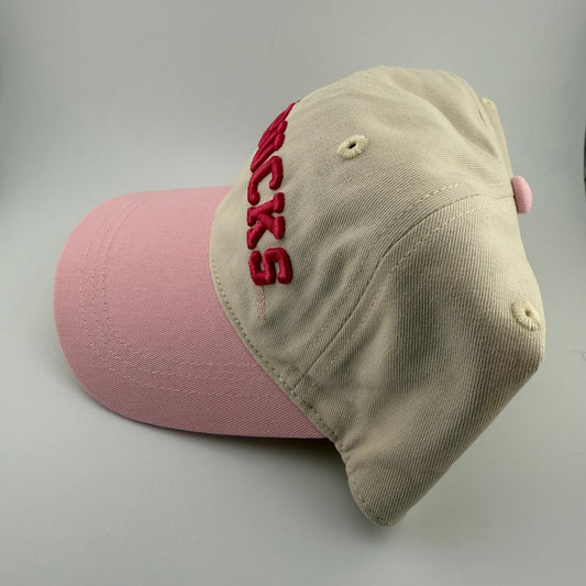 Starbucks Pink & Cream Embroidered Baseball Cap NWT Hat