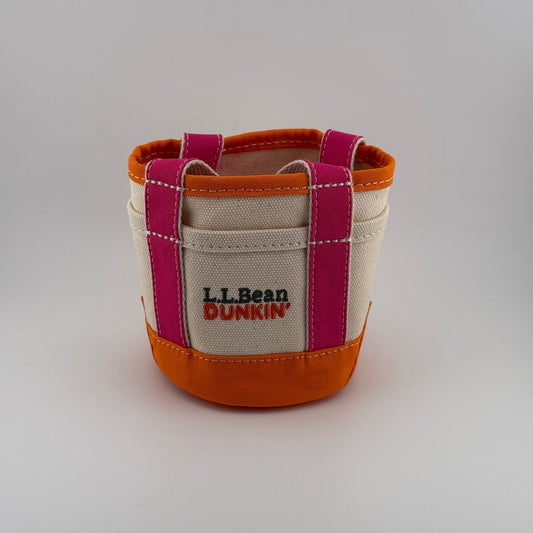 L.L.Bean x Dunkin’ Mini Boat and Tote - Cup Holder Bag - Pink Orange