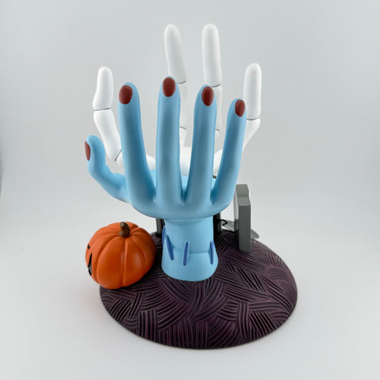 Bath & Body Works - Nightmare Before Christmas - Jack & Sally Hands Candle Pedestal