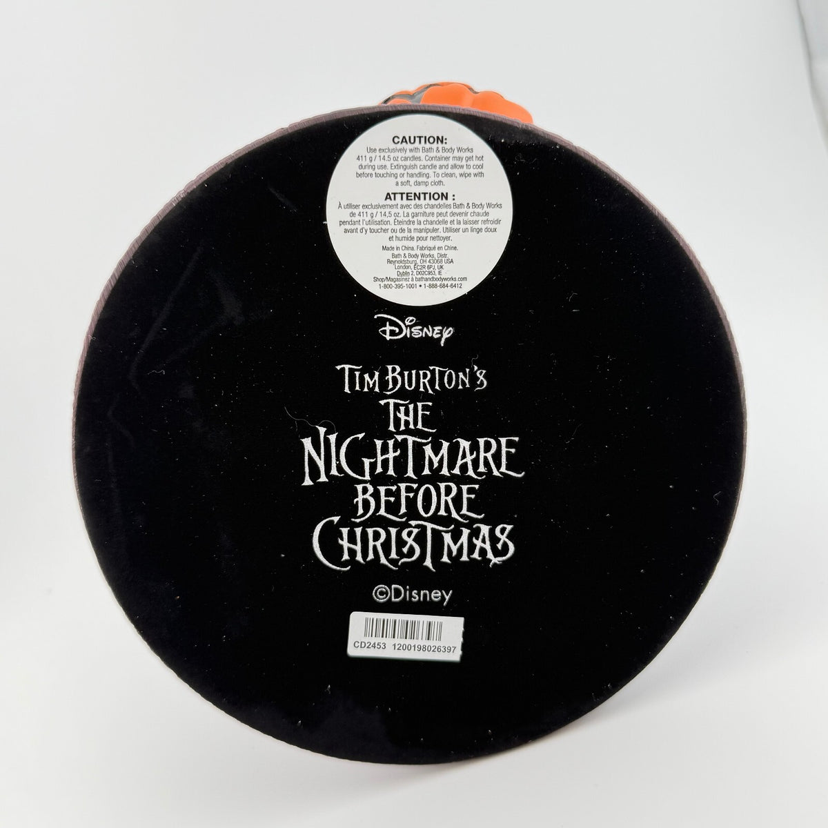 Bath & Body Works - Nightmare Before Christmas - Jack & Sally Hands Candle Pedestal
