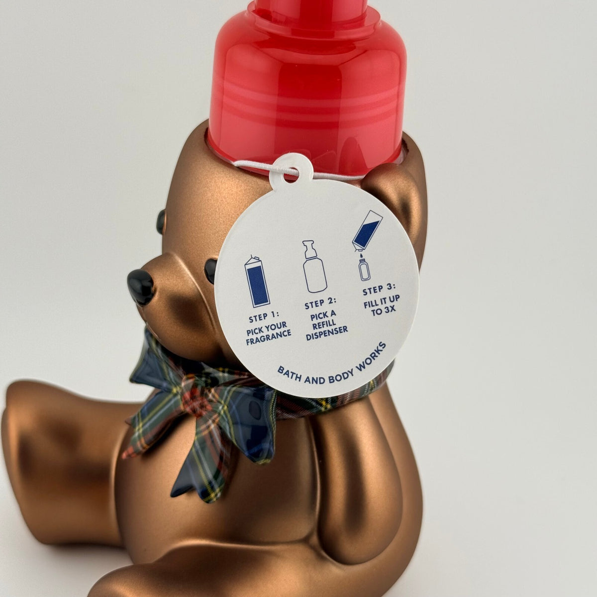 Bath & Body Works - Festive Teddy Bear Foaming Hand Soap Dispenser