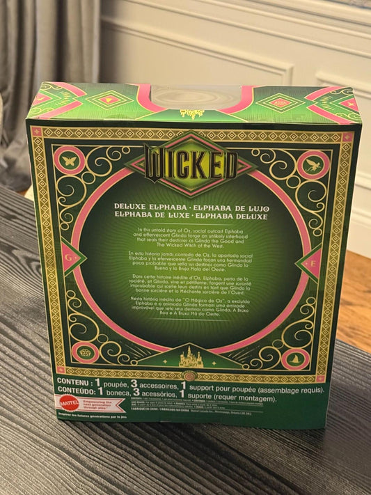 Wicked Elphaba Deluxe Doll Mattel URL Misprint New Sealed