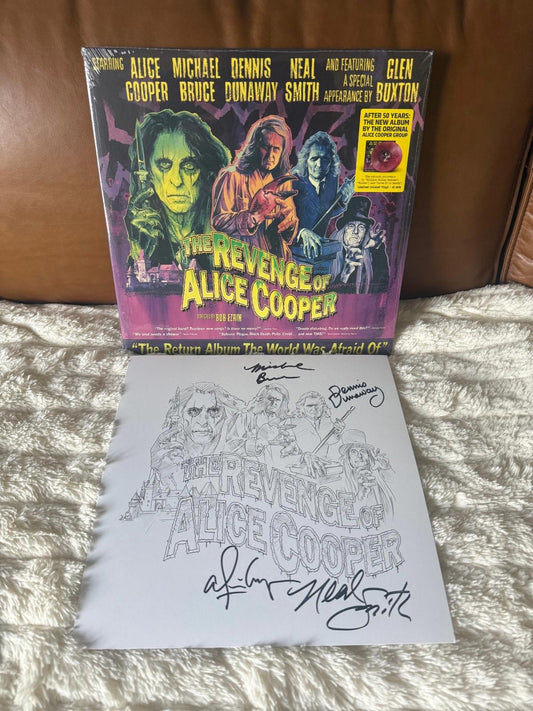 The Revenge of Alice Cooper - Violet 2LP - Autographed