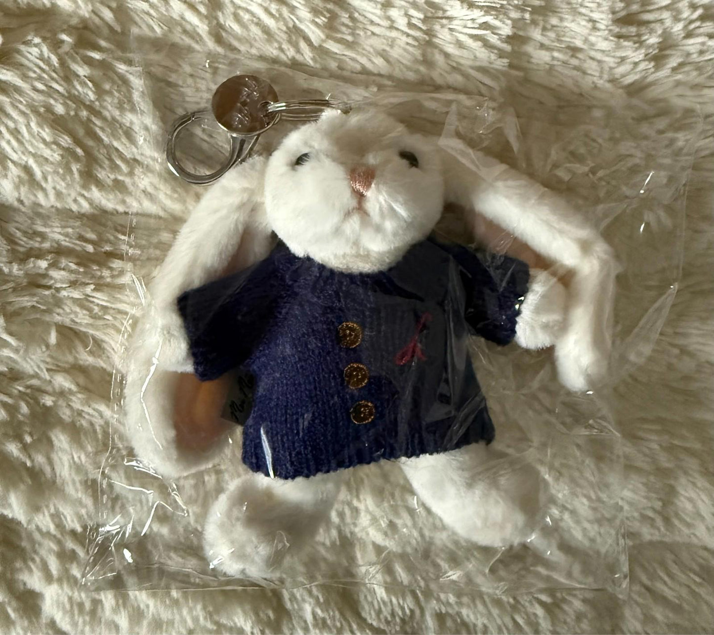 Mei Mei Bunny Plush Bag Charm Keychain 5" Collectible