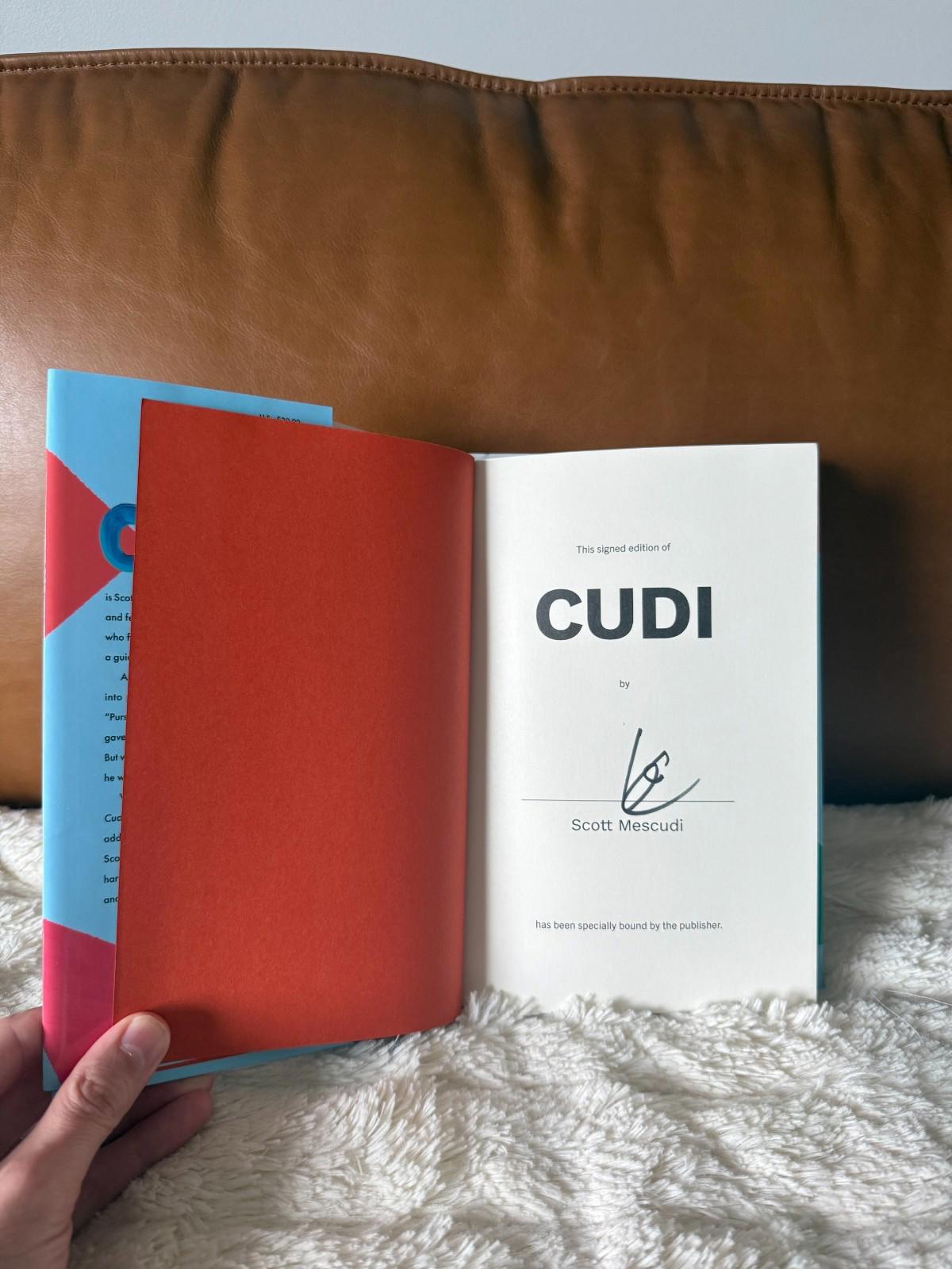 Cudi: The Memoir by Scott Mescudi Hardcover - Autographed