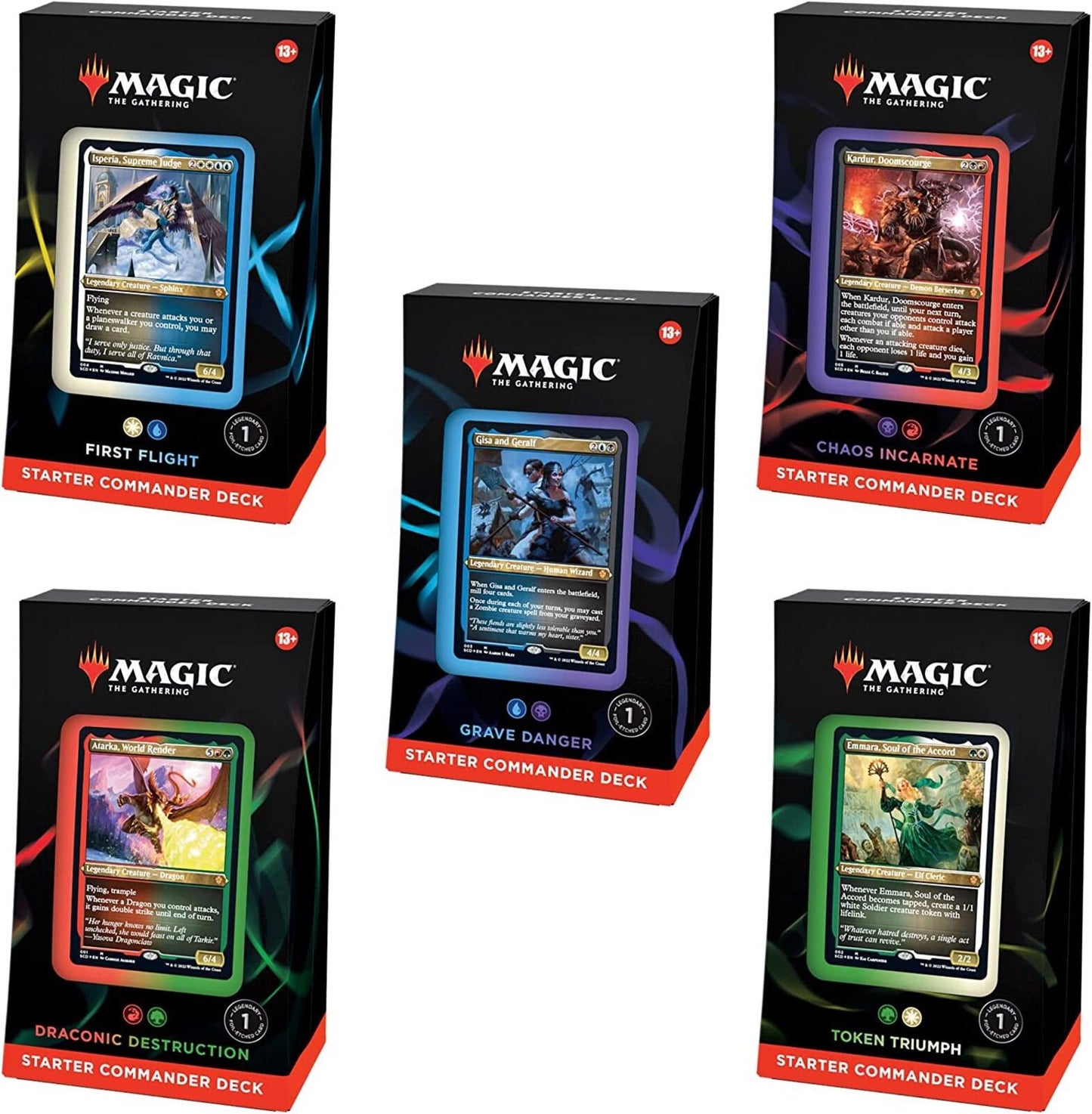 Magic: The Gathering Starter Commander Deck Bundle