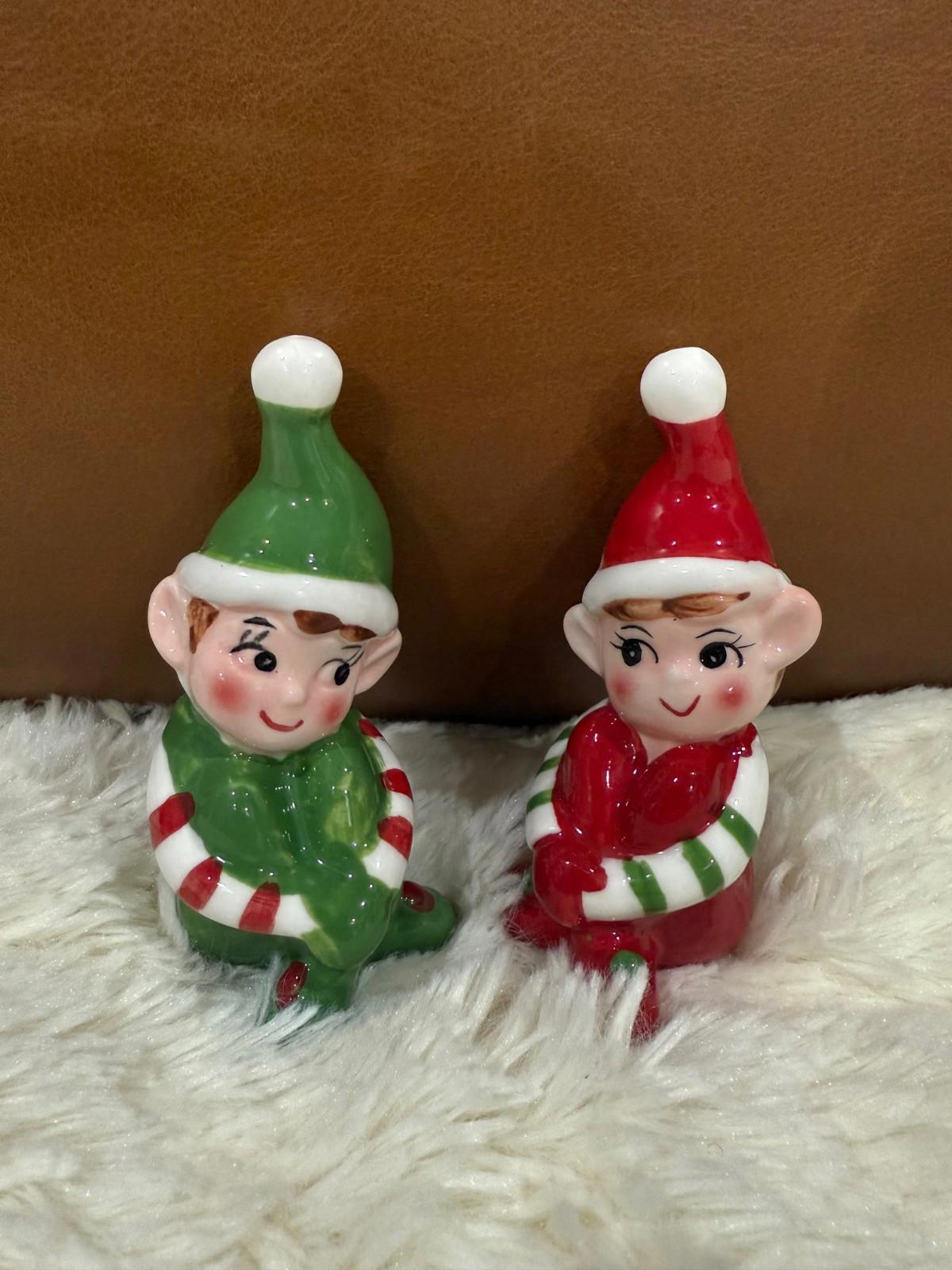 Cracker Barrel Elf Salt & Pepper Shaker Set