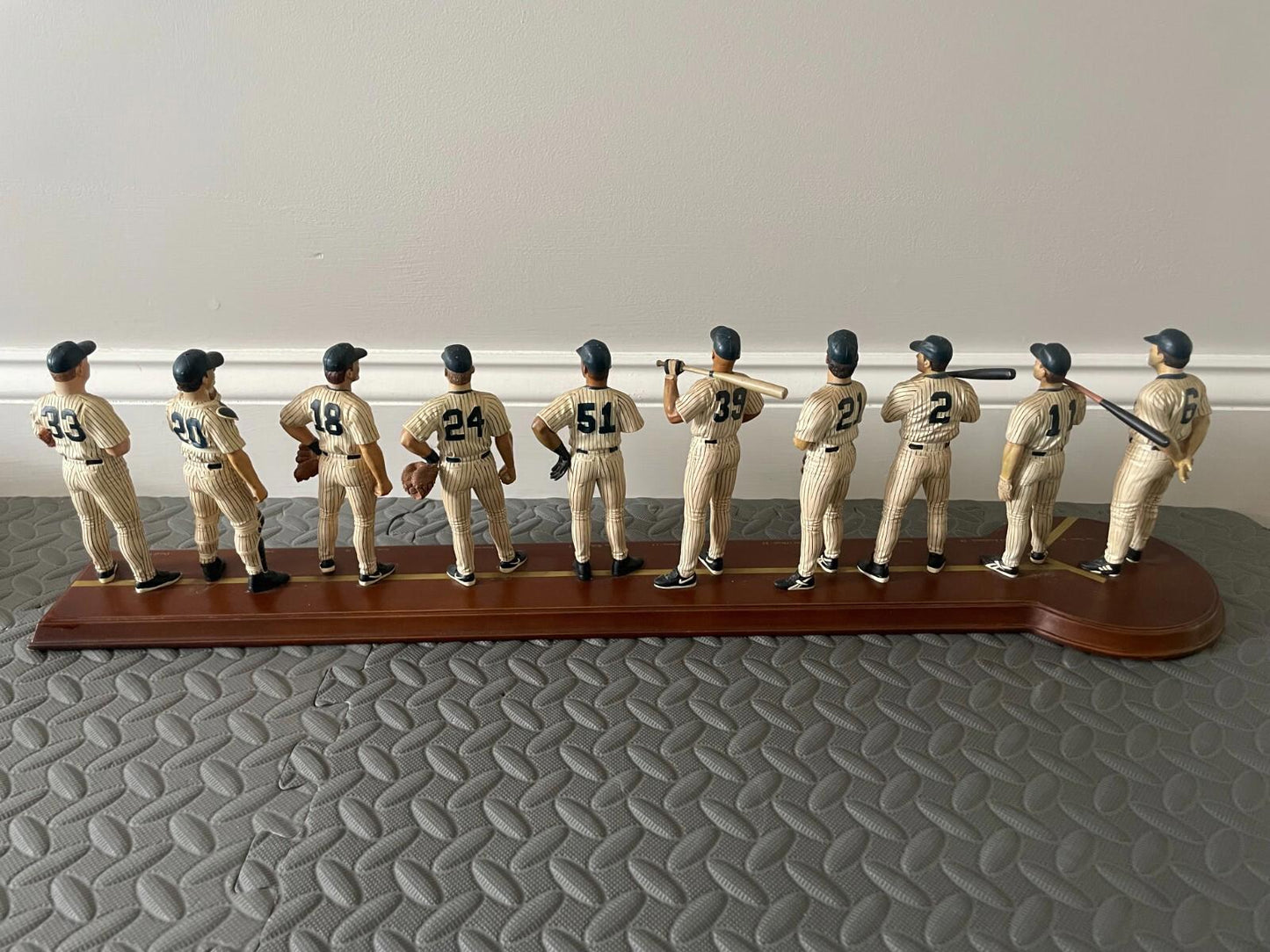 Danbury Mint - 1998 New York Yankees - 10 Figurine Set