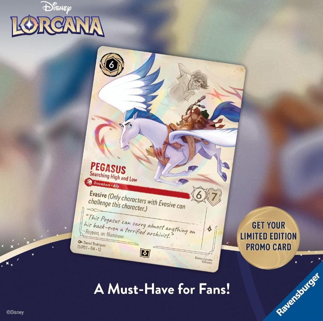 Disney - Lorcana Quest of Wonders - Illumineer's Lorebook Promo Card - Presale