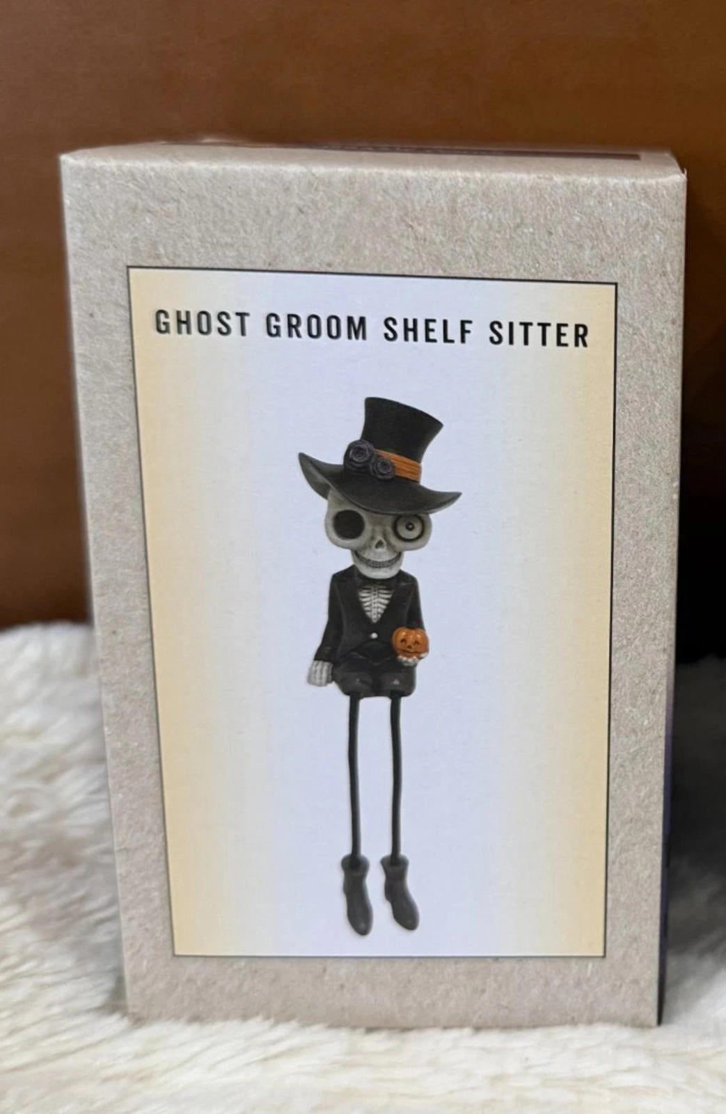 Cracker Barrel - Skeleton Ghost Groom Dangler Shelf Sitter