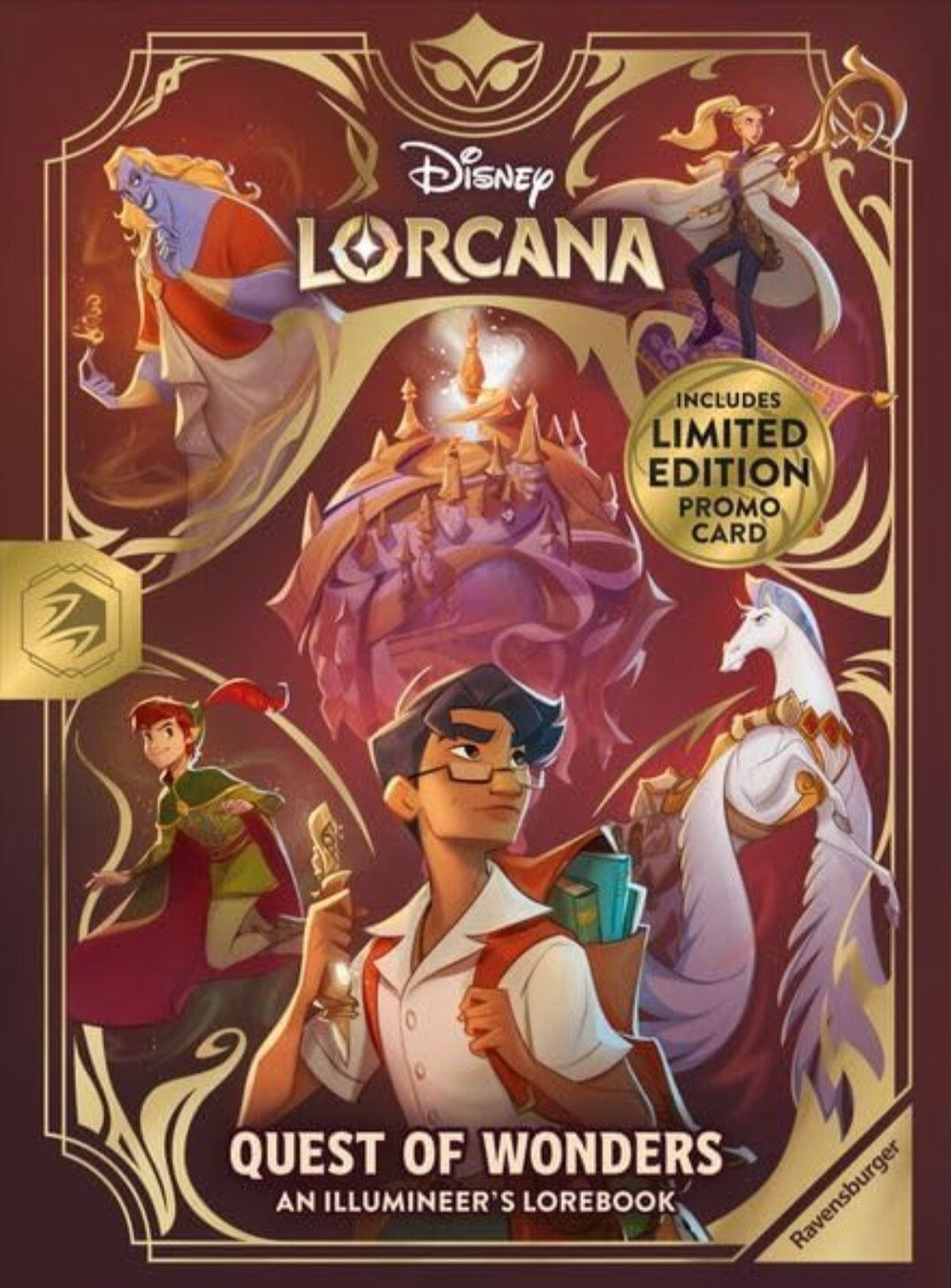 Disney - Lorcana Quest of Wonders - Illumineer's Lorebook Promo Card - Presale