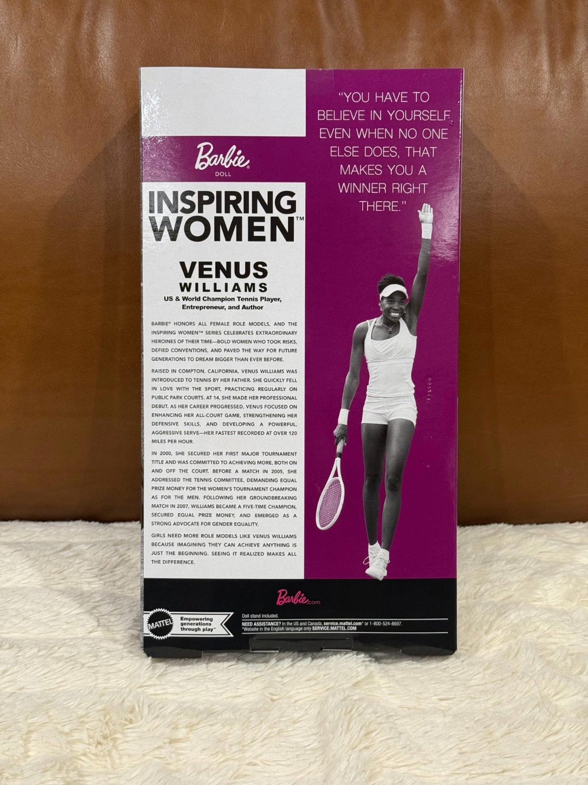 2025 Venus Williams Barbie Tennis Uniform Doll - HRM49