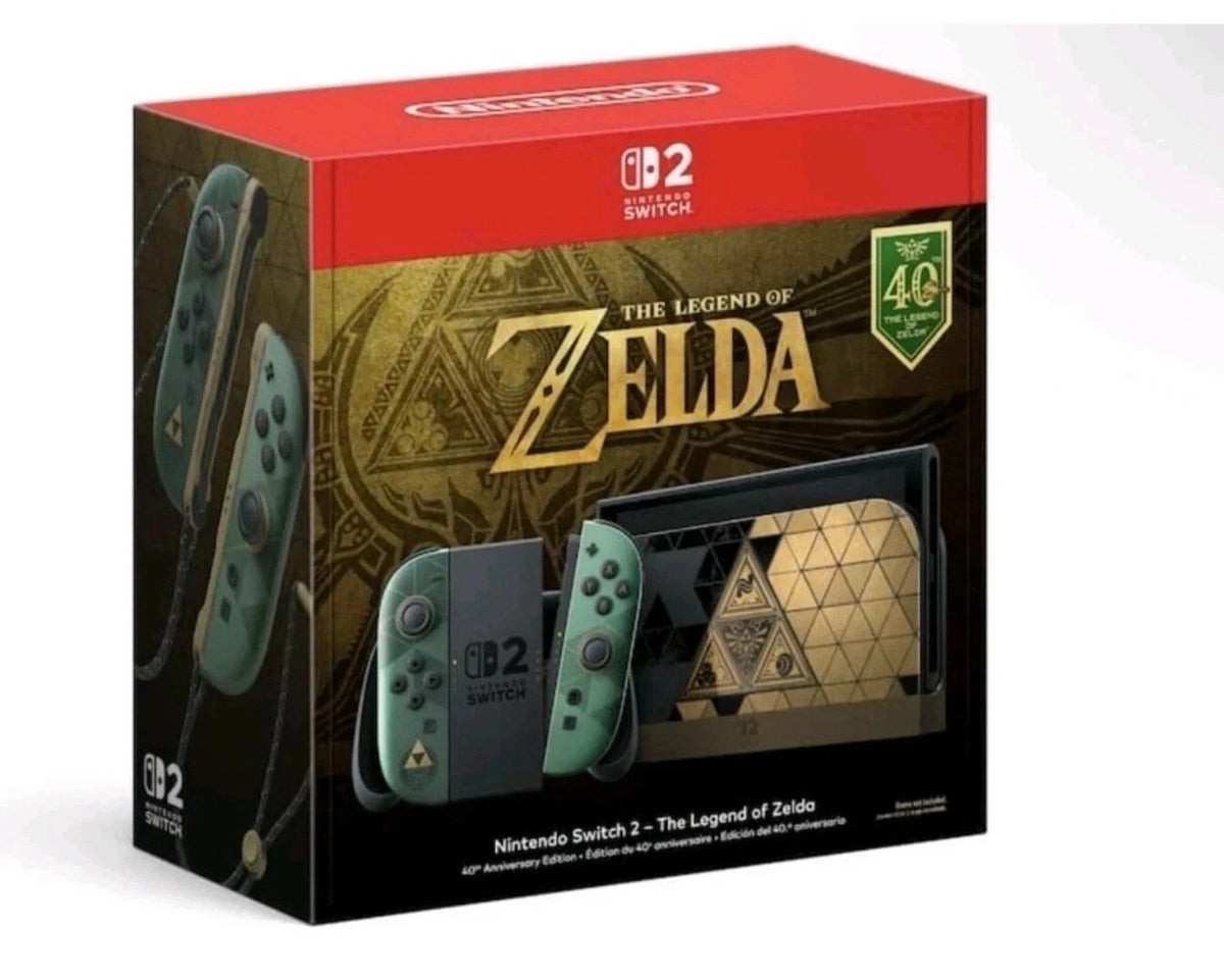 Nintendo Switch 2 The Legend of Zelda 40th Anniversary Edition Console - Presale