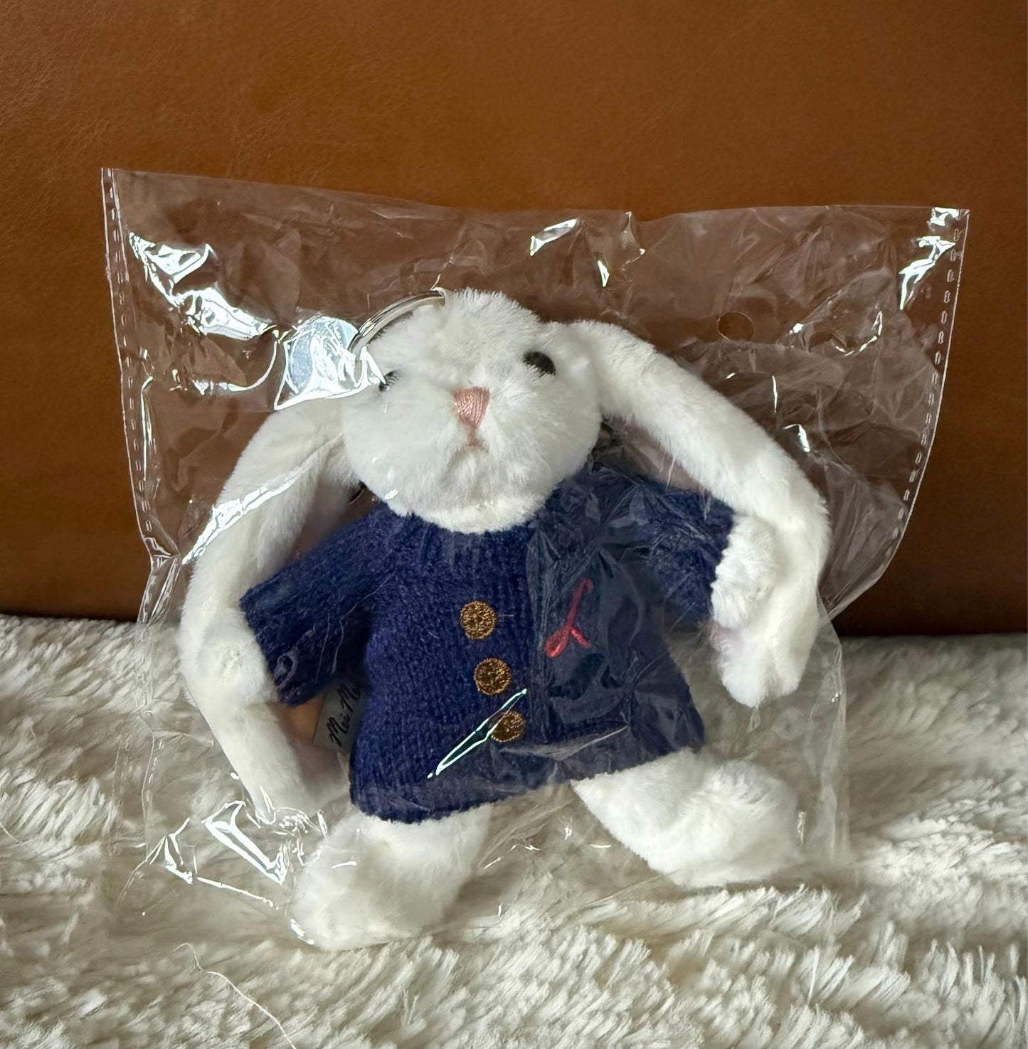 Mei Mei Bunny Plush Bag Charm Keychain 5" Collectible