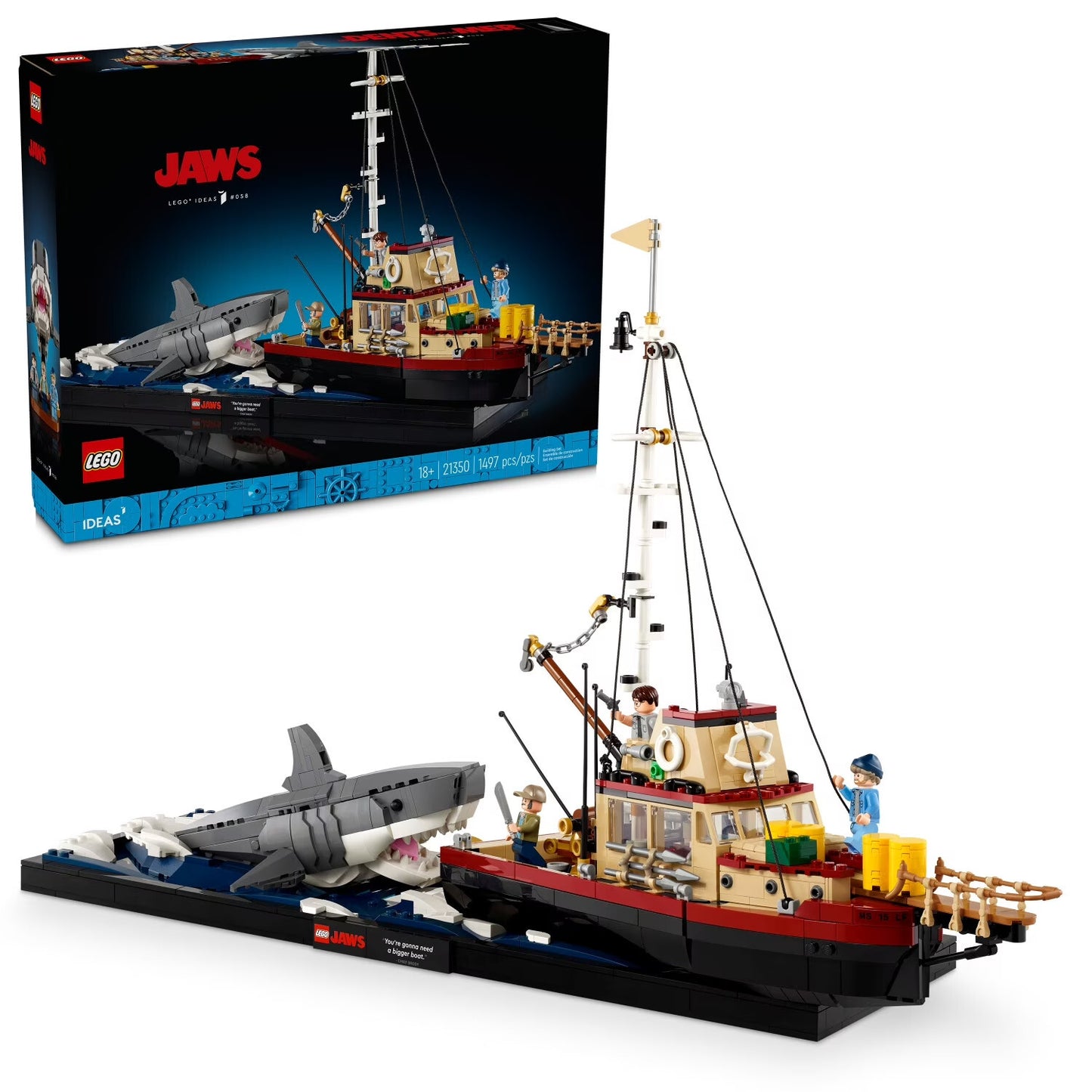 LEGO Ideas Jaws Set - Diorama Kit - 21350