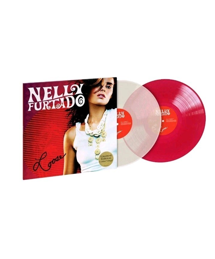 Nelly Furtado - Loose - 20th Anniversary 2LP Red White Vinyl Signed Litho