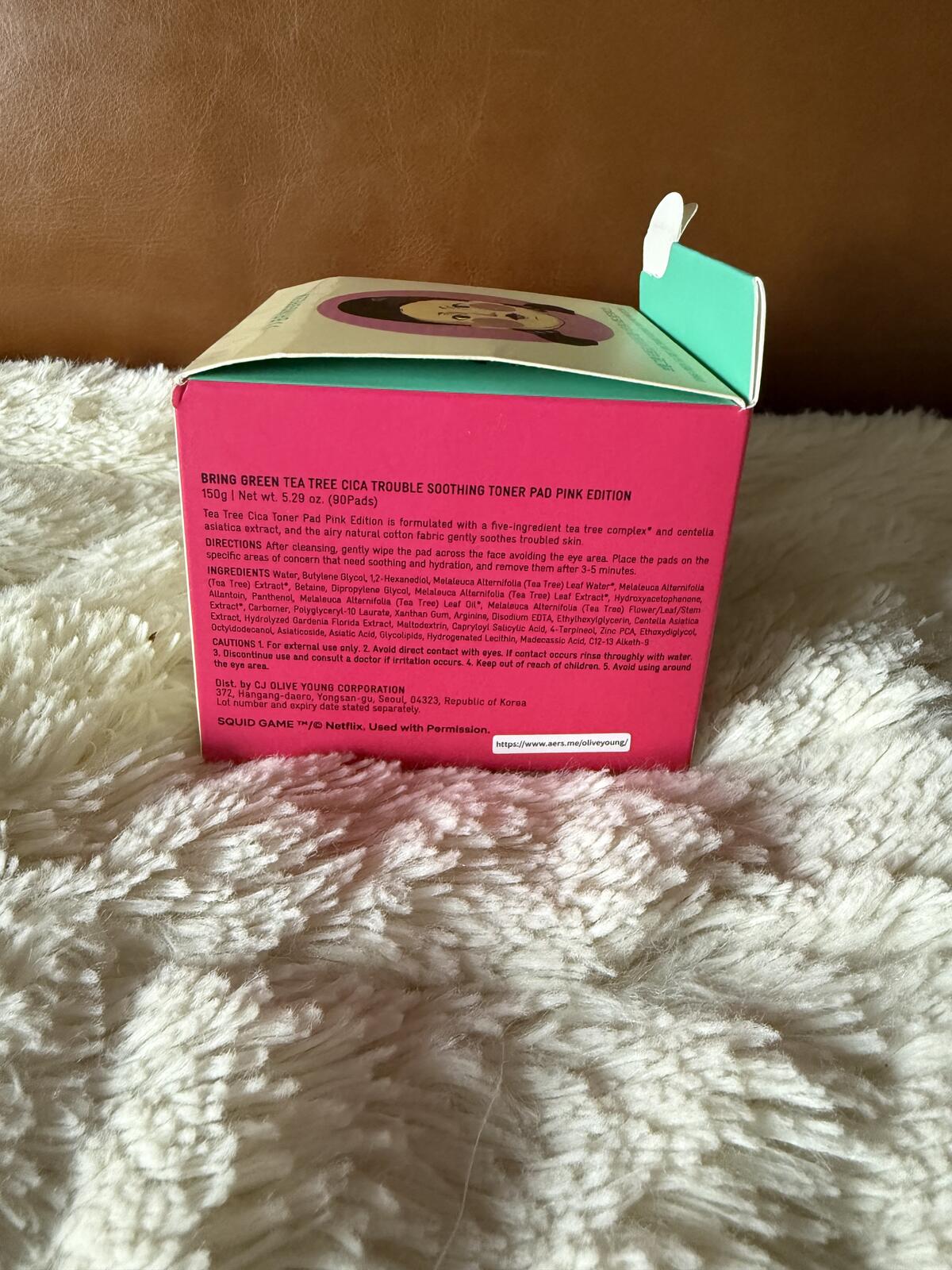 BringGreen - Trouble Soothing Toner Pad - Pink Edition Tea Tree - 90 pc