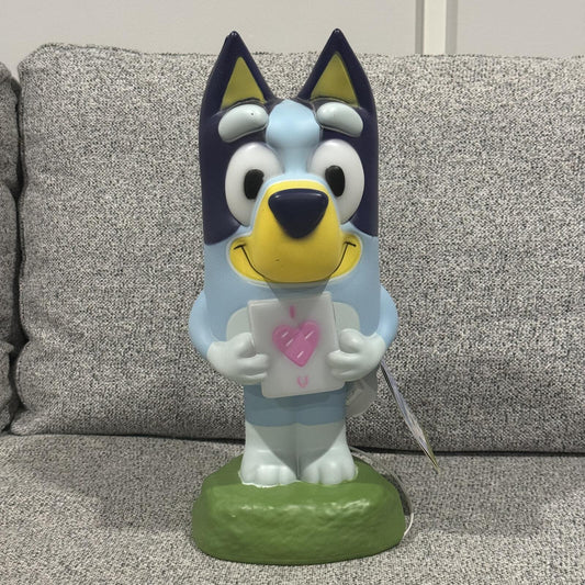 Bluey Holding Heart Card Figure Collectible Statue