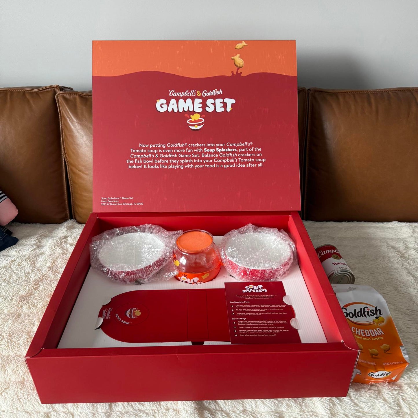 Soup Splashers Game - Goldfish & Campbells