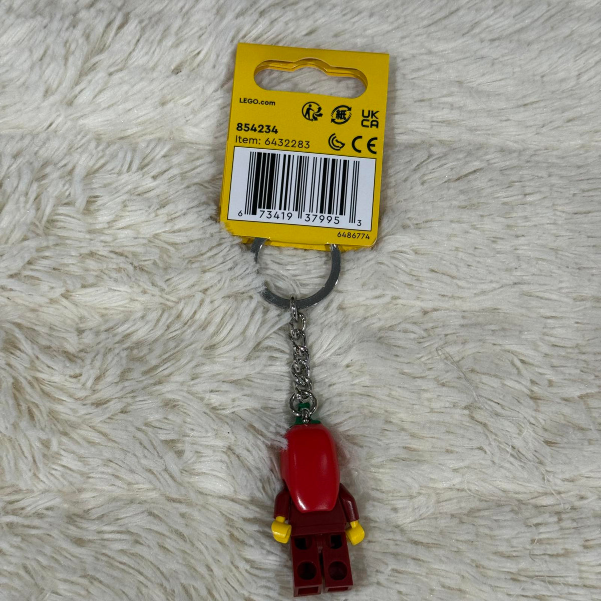 LEGO - 854234 Chilli Girl Keychain Minifigure Chili Keyring