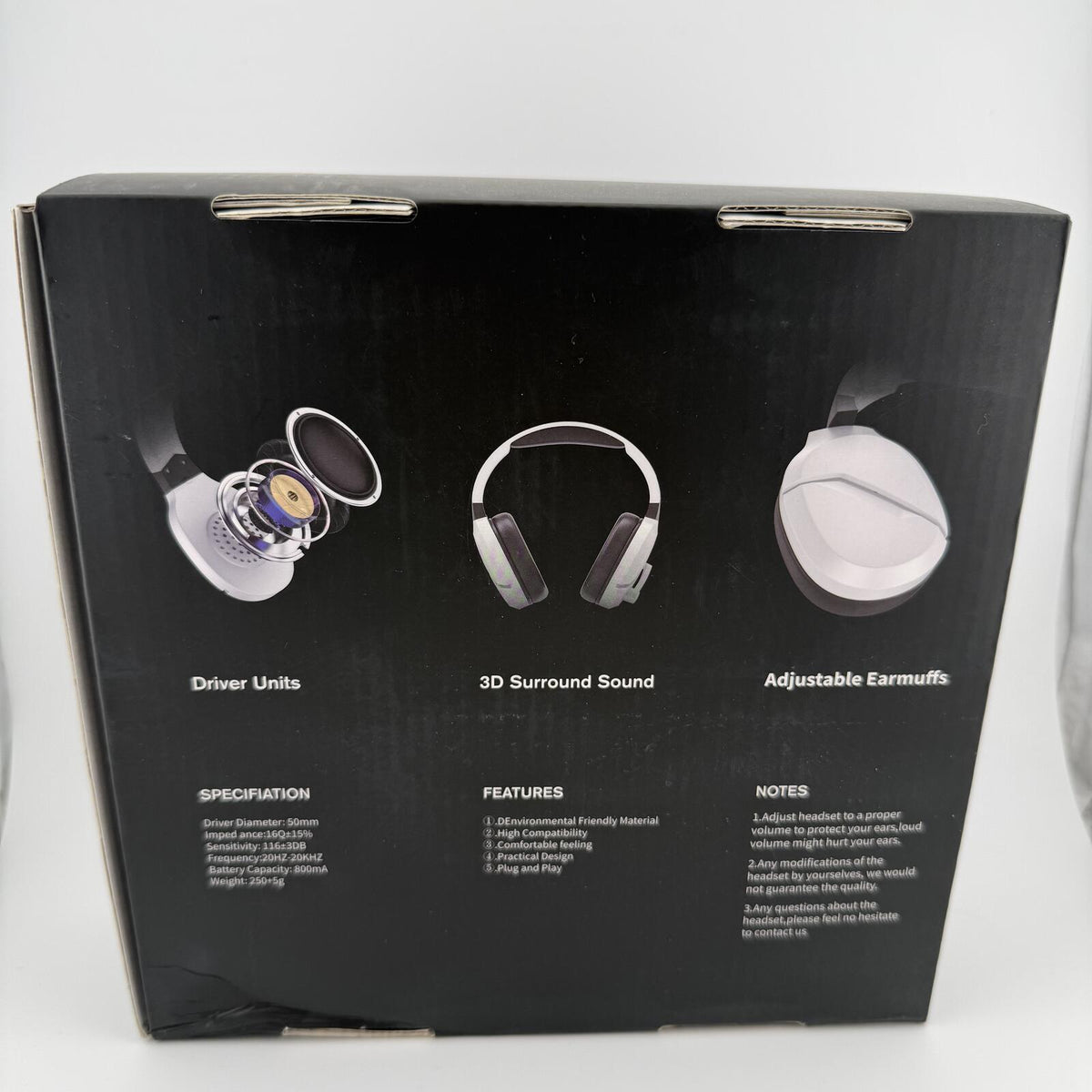 Wireless Gaming Headset w/ Noise Canceling for PS5 PC PS4
