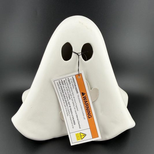 Goblin & Ghoul - Light Up Ghost Halloween Decor 8" White