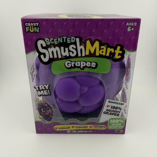 Smush Mart Scented Grapes Jumbo Squishy Toy 6" Crazy Fun