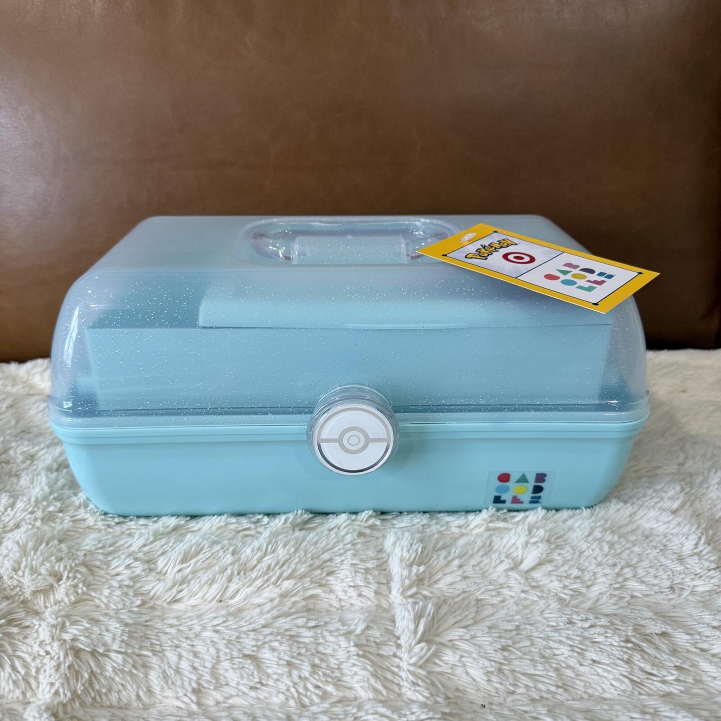 Pokemon x Target Caboodles Case Clear Sparkle/ Light Blue 30th Anniversary