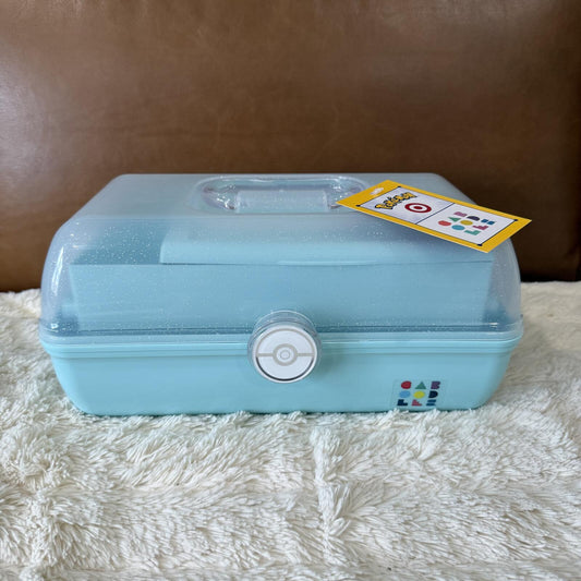 Pokemon x Target Caboodles Case Clear Sparkle/ Light Blue 30th Anniversary