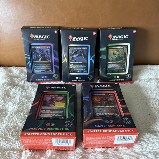Magic: The Gathering Starter Commander Deck Bundle
