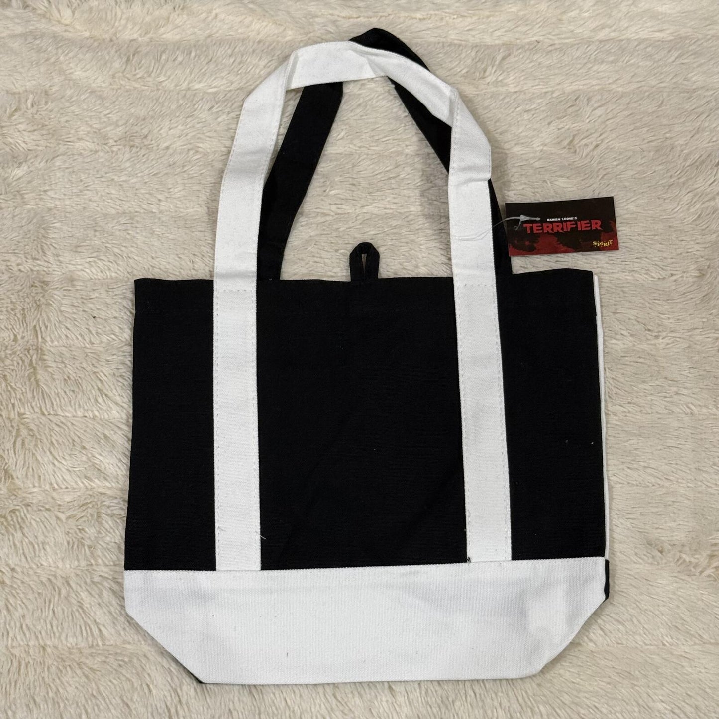 Terrifier Embroidered Mini Tote Bag - 10.5" H x 12.25" W x 3.5" D.