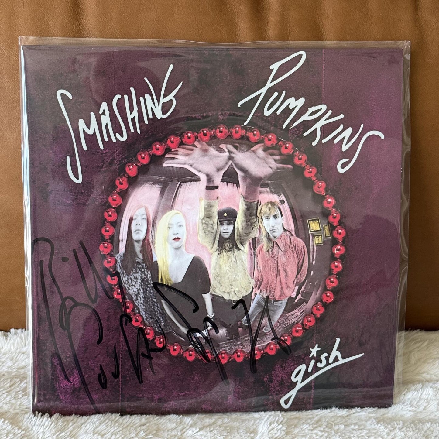 The Smashing Pumpkins - Gish Billy Corgan - Signed - Splatter Vinyl LP
