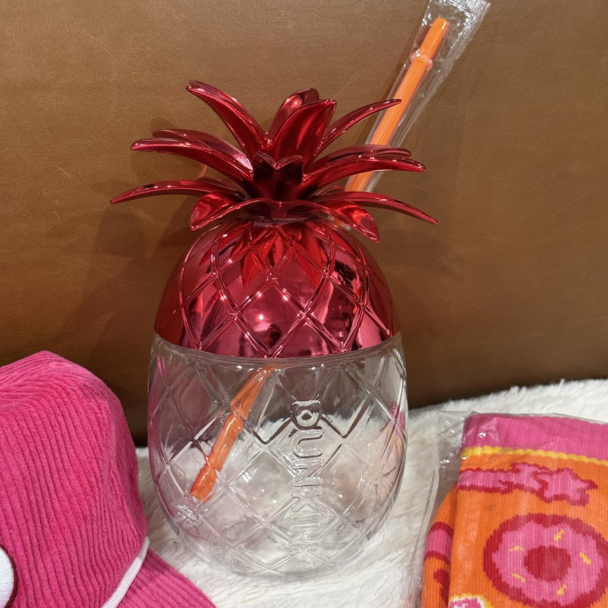Dunkin - Pineapple Cup, DunKings Snapback Hat, Socks Bundle