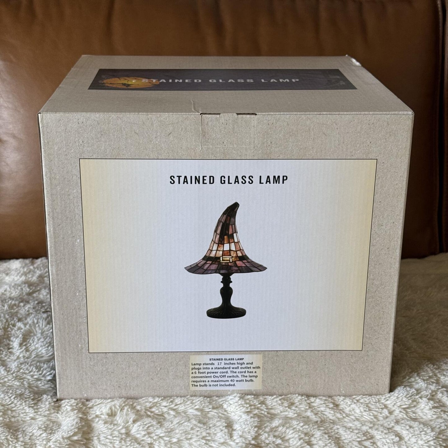 Cracker Barrel - 2026 Stained Glass Witch Hat Lamp