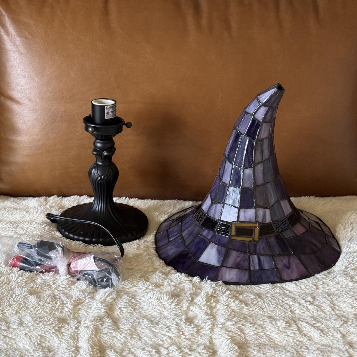 Cracker Barrel - 2026 Stained Glass Witch Hat Lamp