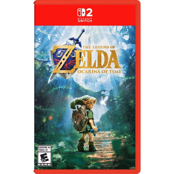 Zelda Ocarina of Time - Switch 2 Physical + Textured Foil Art - Presale