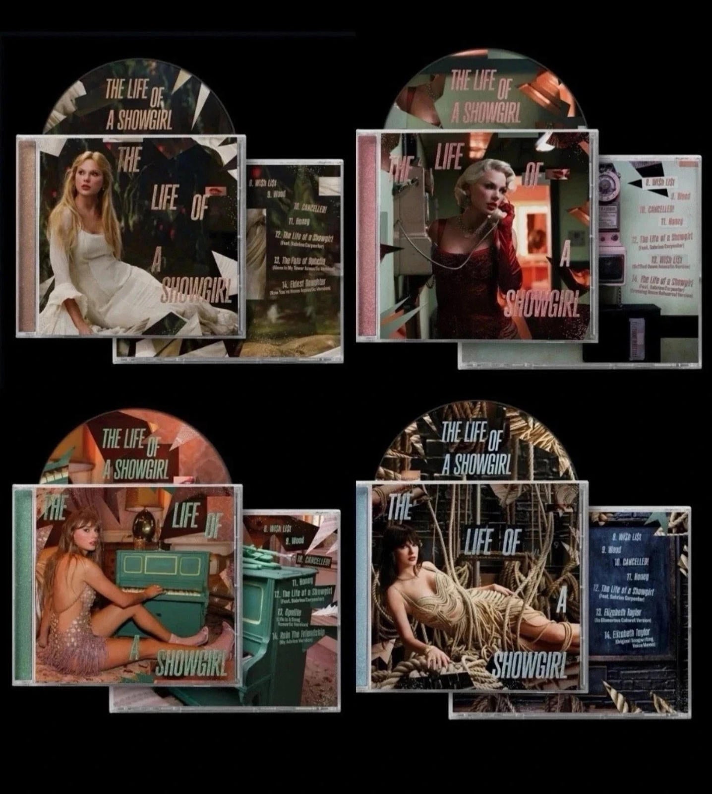 Taylor Swift - The Life Of A Show Girl - Bonus Acoustic Tracks -CDs (4)