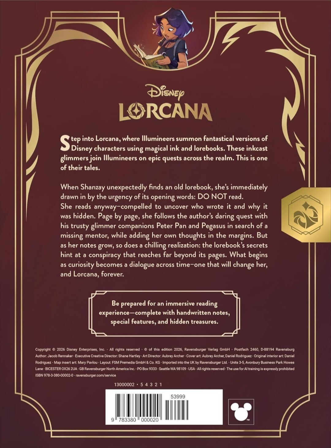 Disney - Lorcana Quest of Wonders - Illumineer's Lorebook Promo Card - Presale