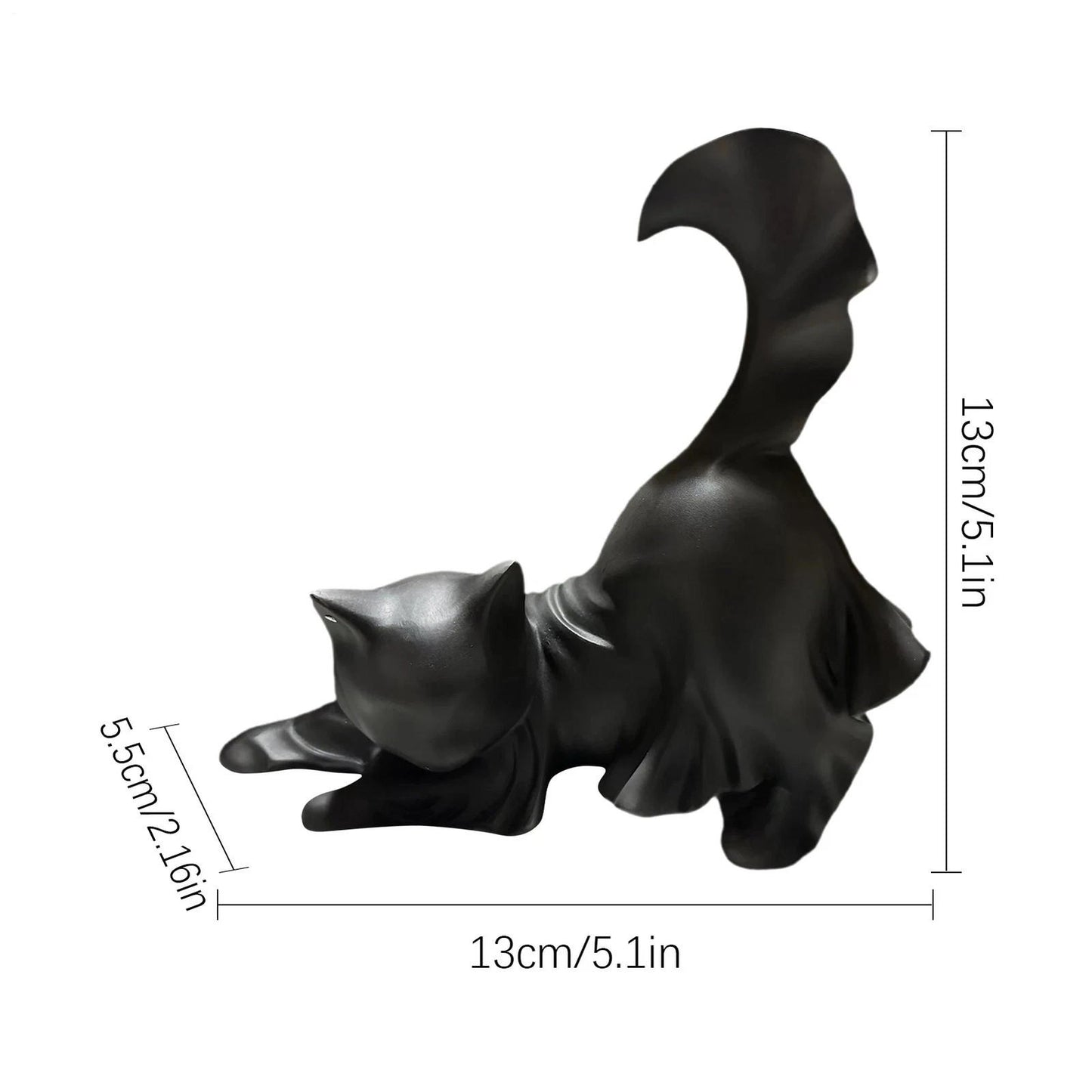 Cracker Barrel Ghost Black Cat Halloween Ornament