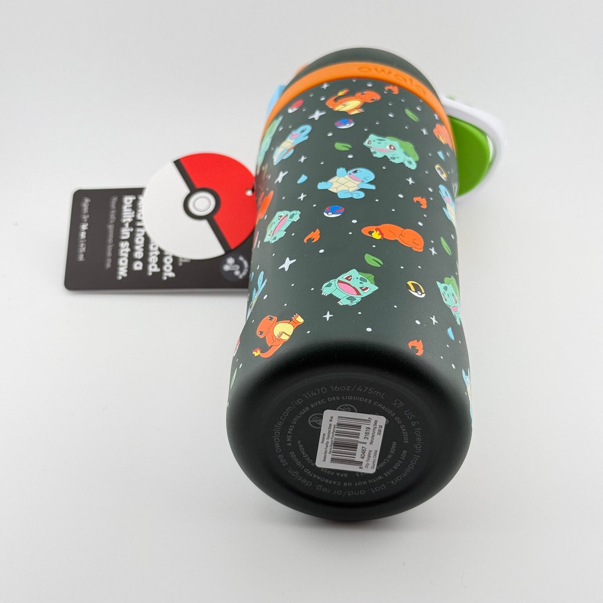 Owala x Pokemon - Kanto First Partners - FreeSip 16oz Water Bottle