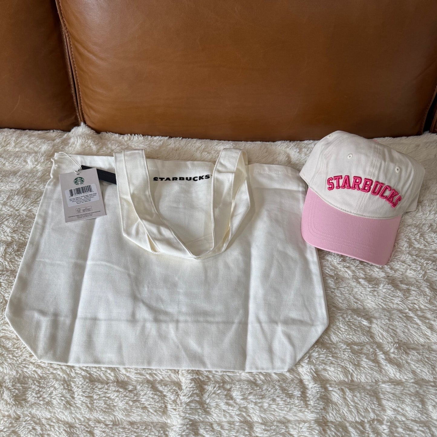 Starbucks Pink Collection Cap & Bearista Tote Bundle - Limited Edition