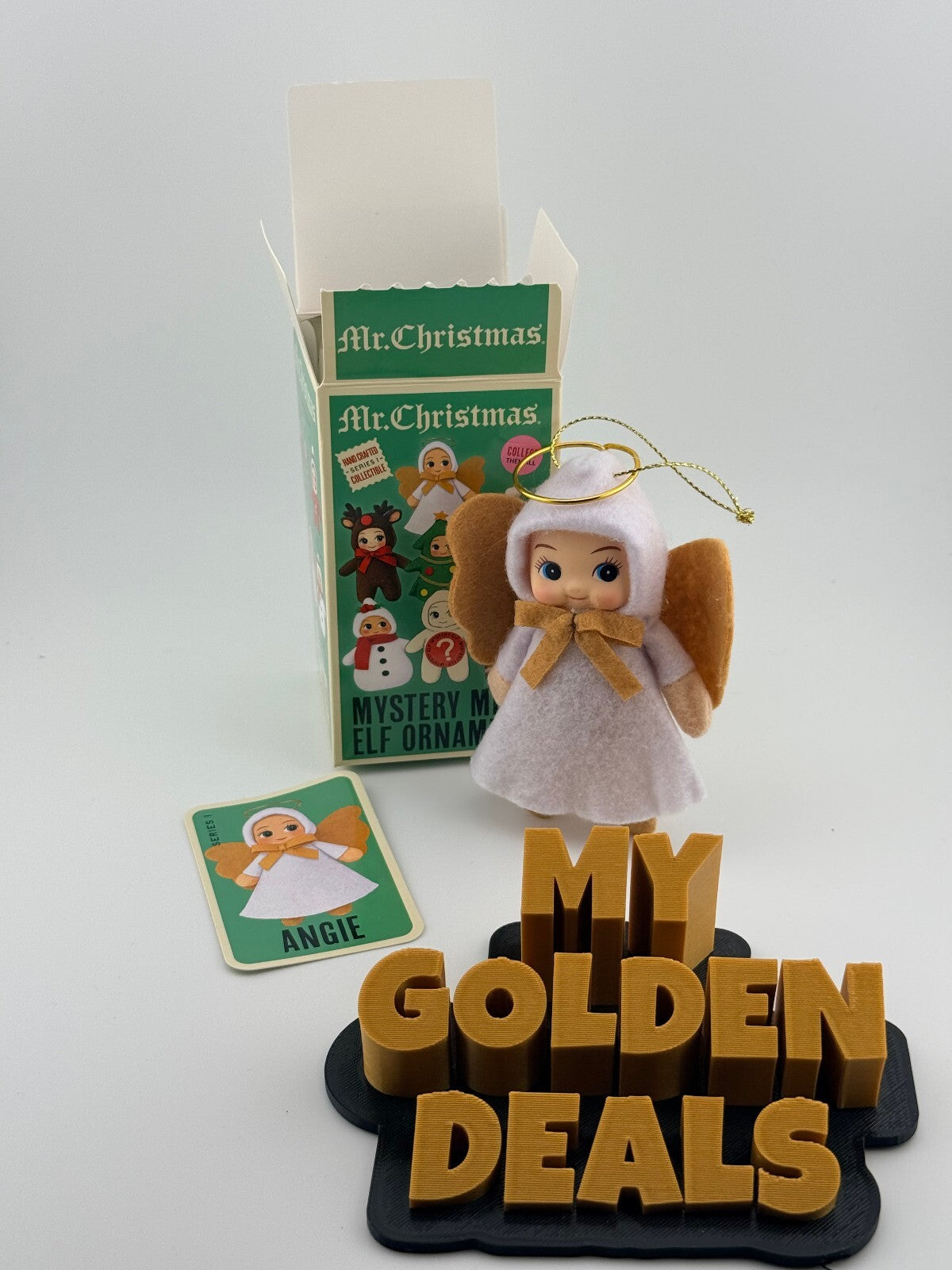 Mr Christmas - Mystery Mini Elf Ornament - Angie - Series 1 Collectible