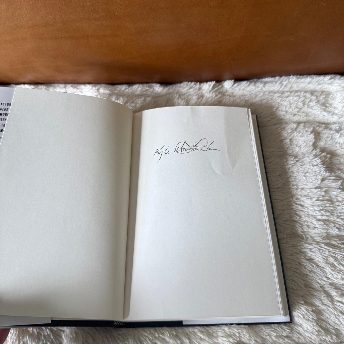 Fictional Selves - Kyle MacLachlan - Autographed Hardcover Memoir Book