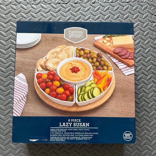 Berkley Jensen - 6 Piece Lazy Susan Serving Tray