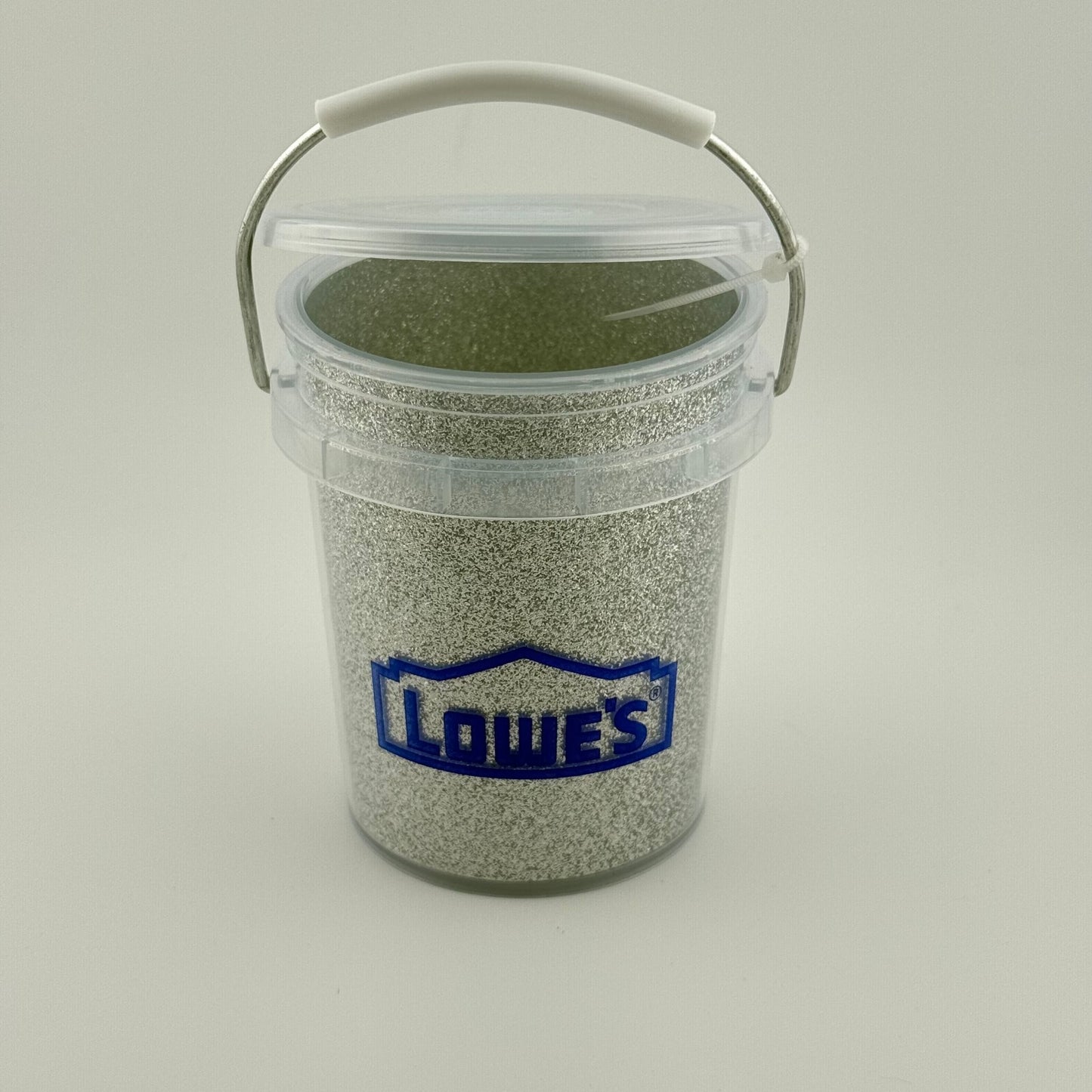 Lowe’s - Silver Glitter Mini Bucket w/ Lid 0.4 Qt - Limited Edition