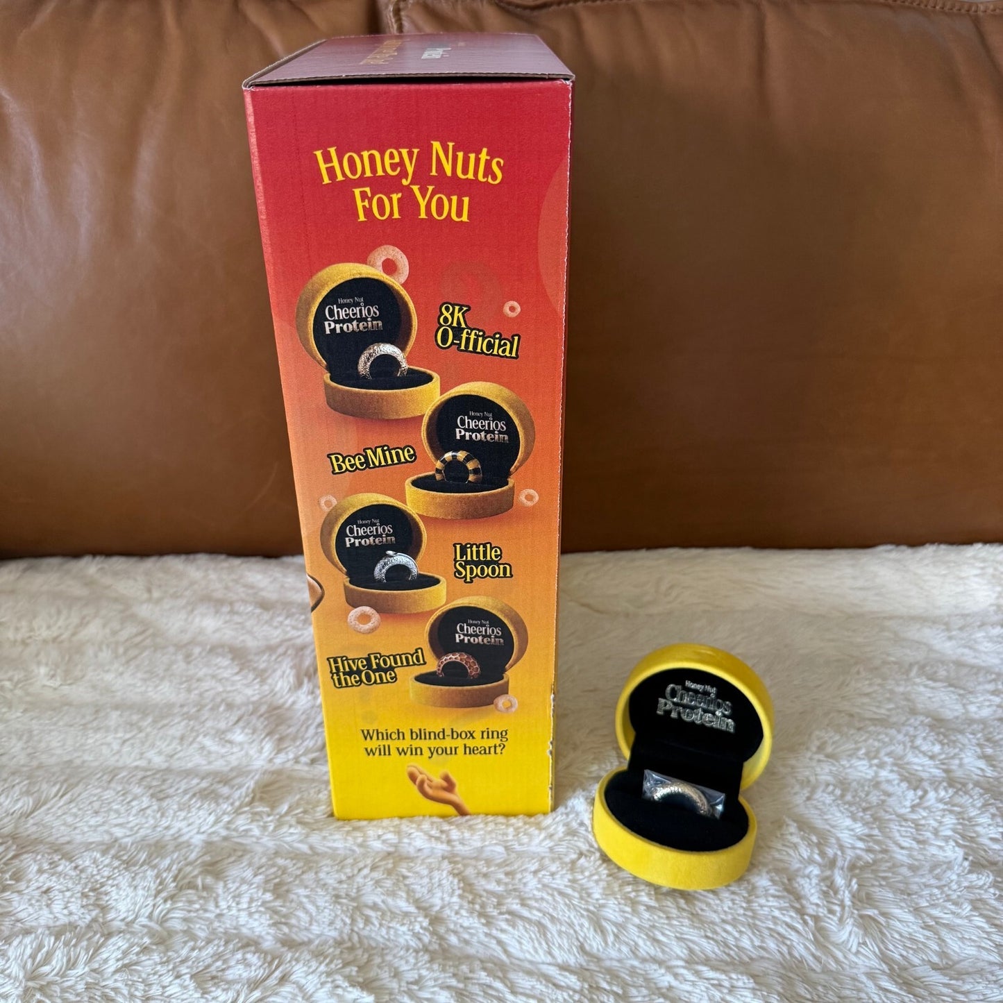 Cheerios Protein 8K O-fficial Gold Plated Ring - S/M - Honey Nuts For You
